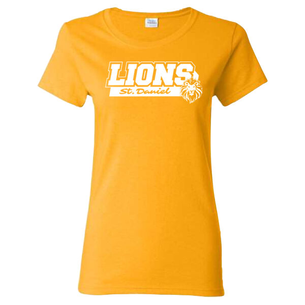 Gildan Women's Lions Printed T-Shirt Thumbnail