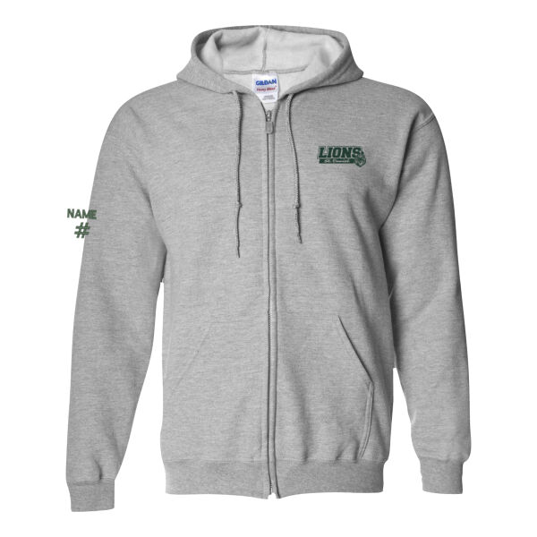 Gildan Unisex Lions Printed Full-Zip Thumbnail