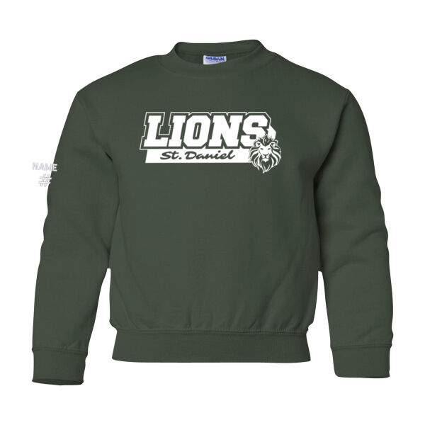 Gildan Youth Lions Printed Crewneck Thumbnail