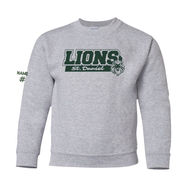 Gildan Youth Lions Printed Crewneck Thumbnail